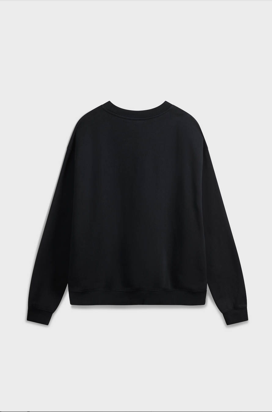 LION CREWECK - BLACK