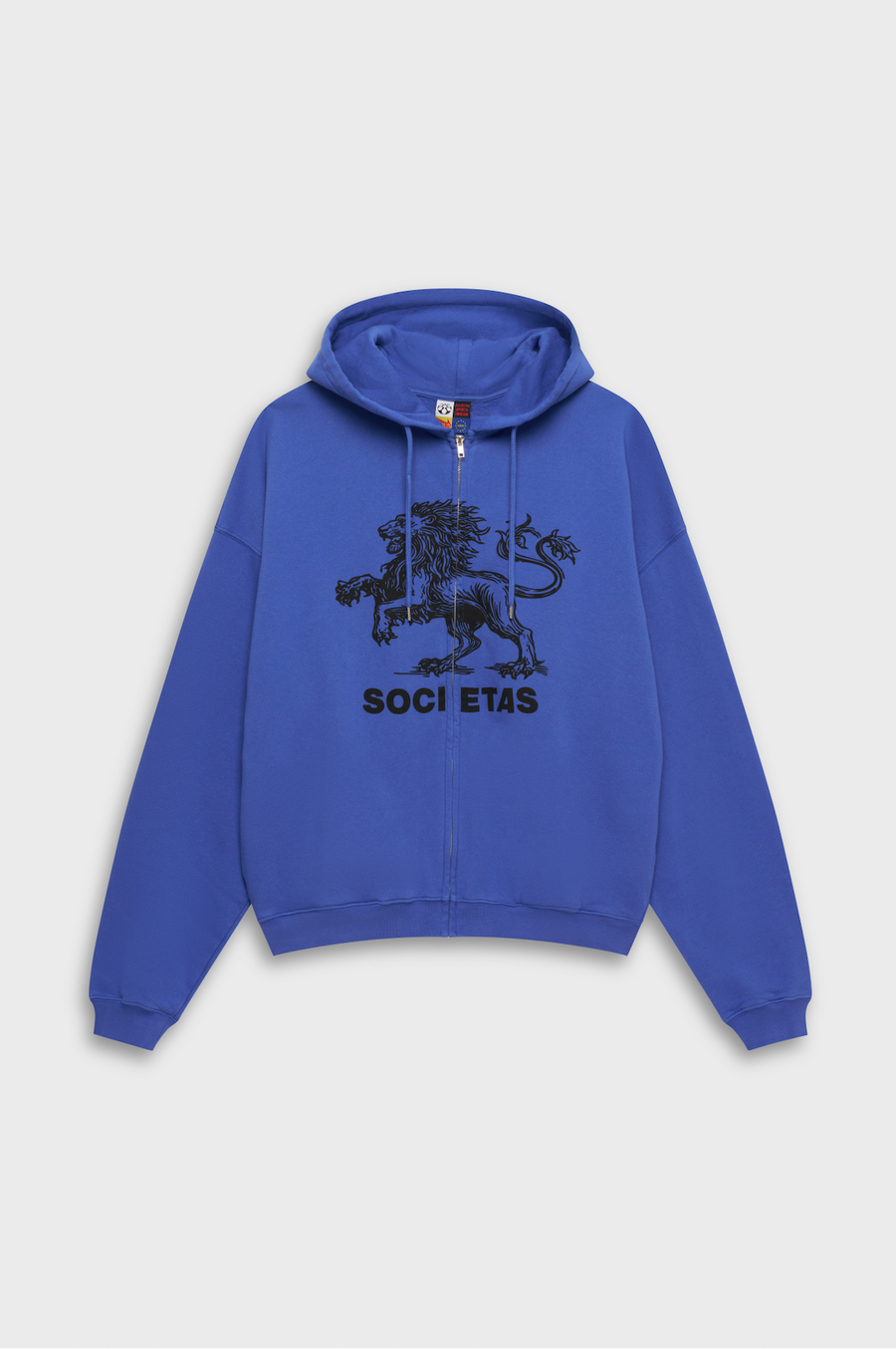 LION ZIP HOODIE - COBALT BLUE