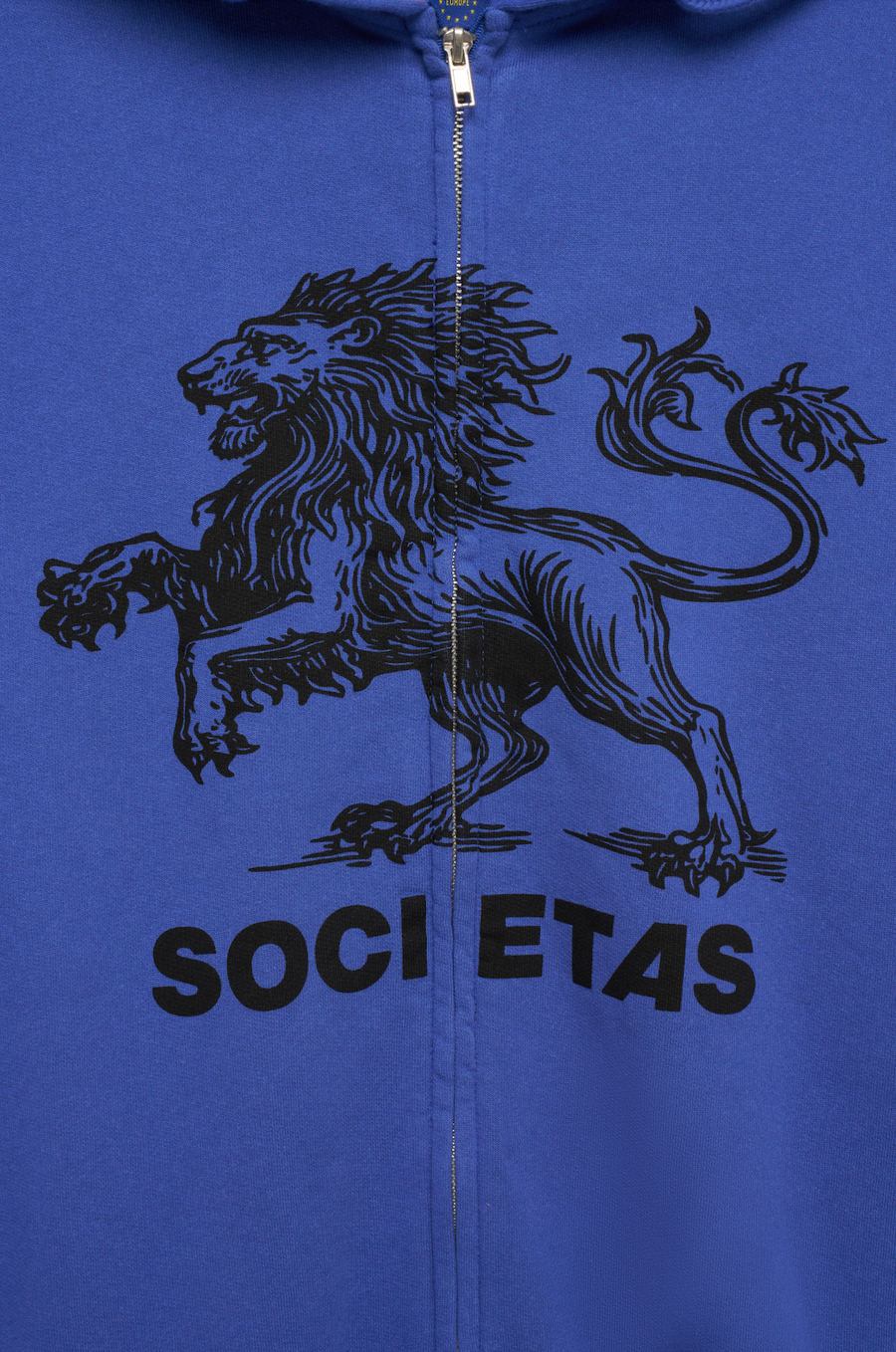 LION ZIP HOODIE - COBALT BLUE